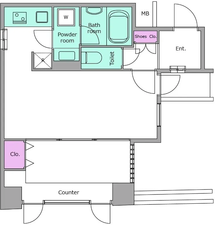 RESIDIA Bunkyo Sengoku - Floor Plan - ["White", "Diagram", "Plan"]