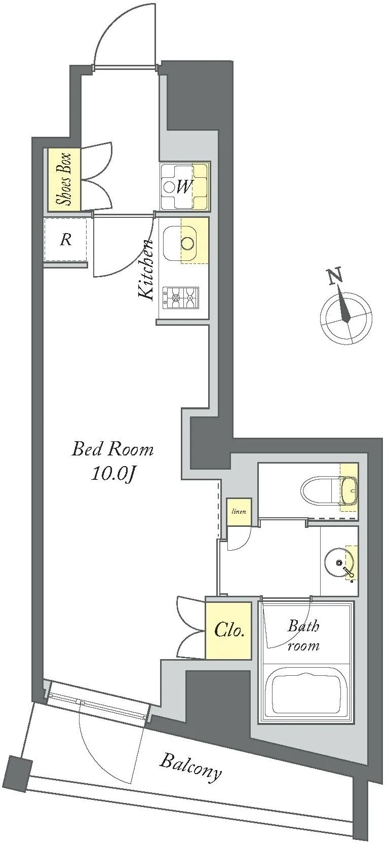 Prime Maison Kiyosumi Shirakawa - Floor Plan - ["Wood flooring"]