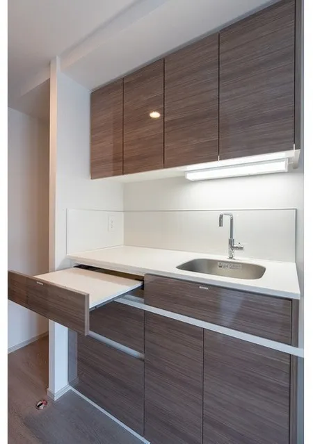 Comforia Higashiueno - Interior - ["Wood", "Cabinetry", "Kitchen"]