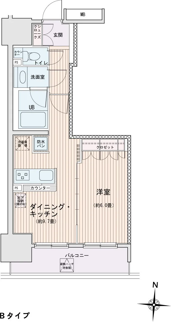 Esty Maison Kinshicho II - Floor Plan - ["Wood flooring", "Plan", "Floor plan"]