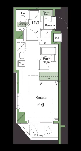 HF Meidaimae Residence - Floor Plan - []