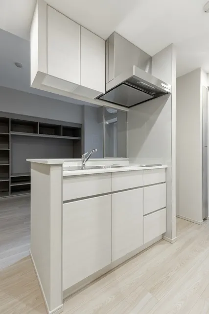 Maison Calm Nihonbashi Bakurocho - Interior - ["Flooring", "Kitchen", "Interior design"]