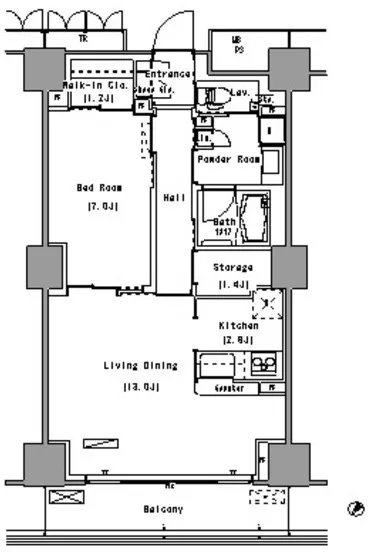 Park Axis Toyosu - Floor Plan - ["Diagram", "Schematic", "Technical drawing"]