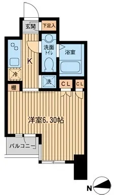 KDX Residence Higashi Shinjuku - Floor Plan - ["Apartment", "Condominium"]