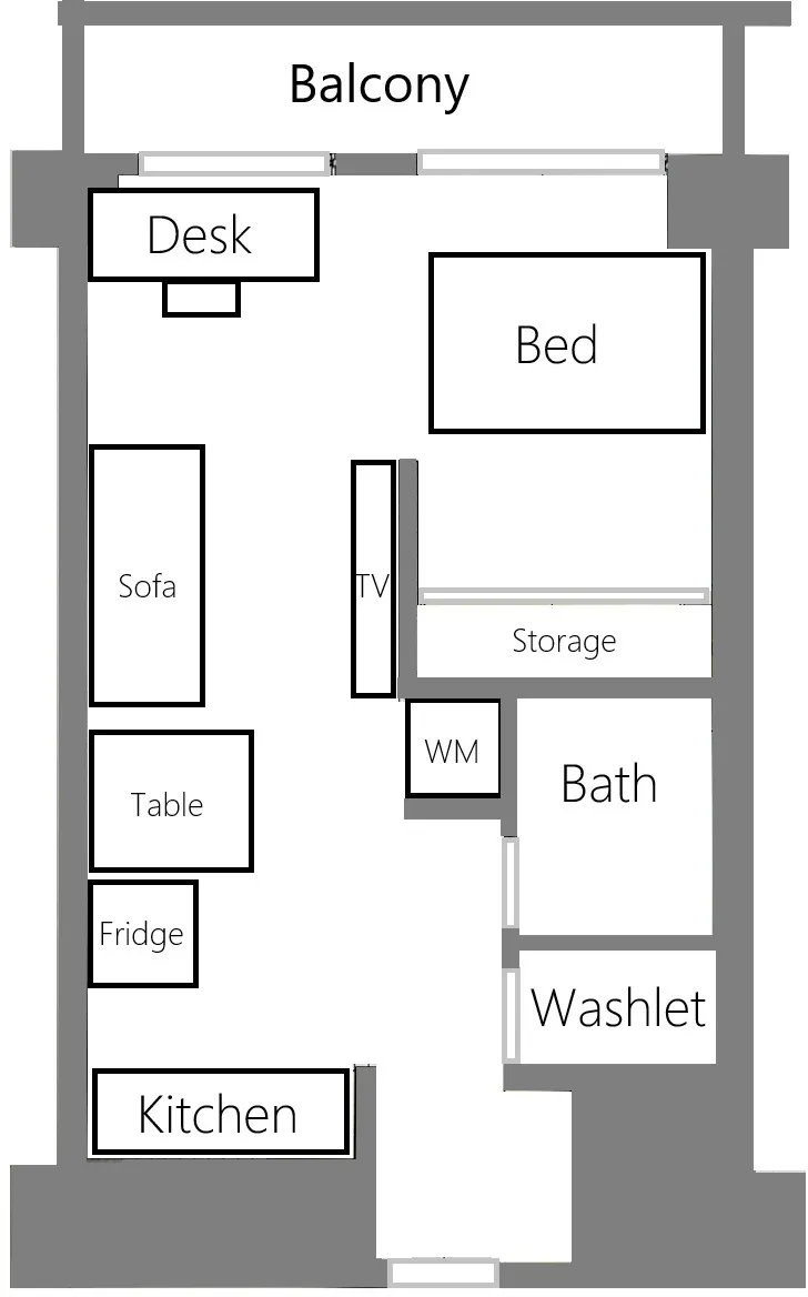 Kugayama Apartment - Floor Plan - ["White", "Design"]