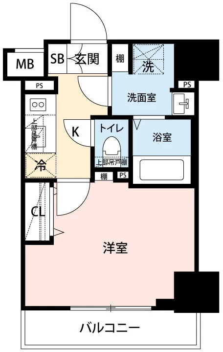Mynavi STAY Neo Vista Asakusa Tawaramachi - Floor Plan - []
