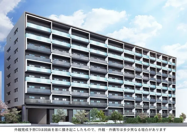 The Park Habio Kagurazaka Residence South - Exterior - ["High-rise building", "Apartment", "Condominium"]
