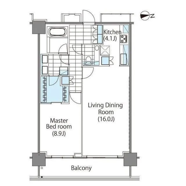 Comforia Shinjuku East Side Tower - Floor Plan - ["Floor plan", "Diagram", "Plan"]
