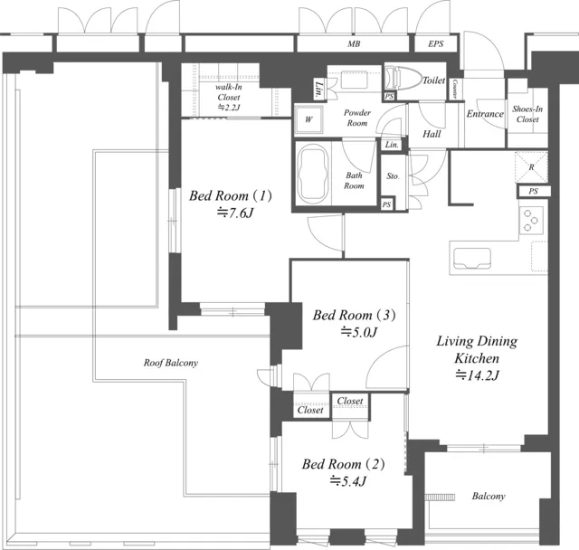 Primal Nerima Toshimaen - Floor Plan - ["Plan", "Floor plan", "Diagram"]