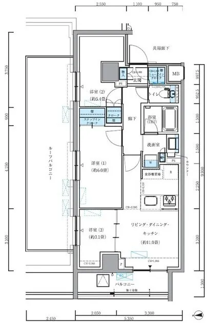 Park Axis Shinagawa Seaside - Floor Plan - ["White", "Diagram", "Plan"]