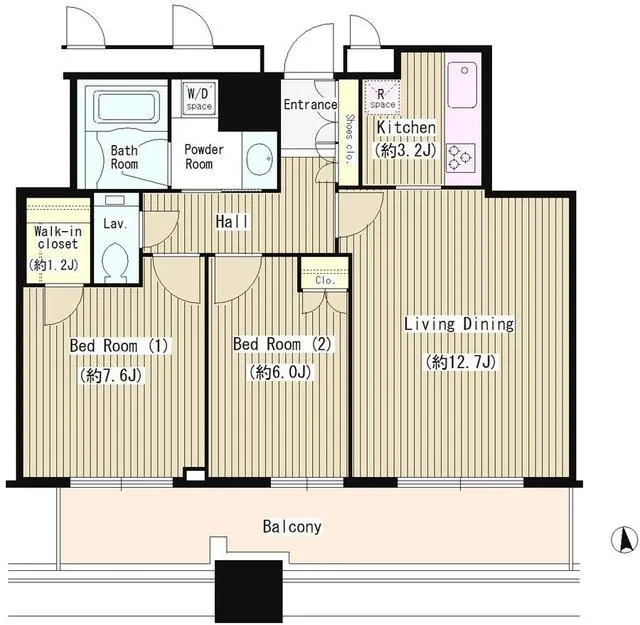 Crest Prime Tower Shiba - Floor Plan - ["Floor plan", "Plan", "Drawing"]