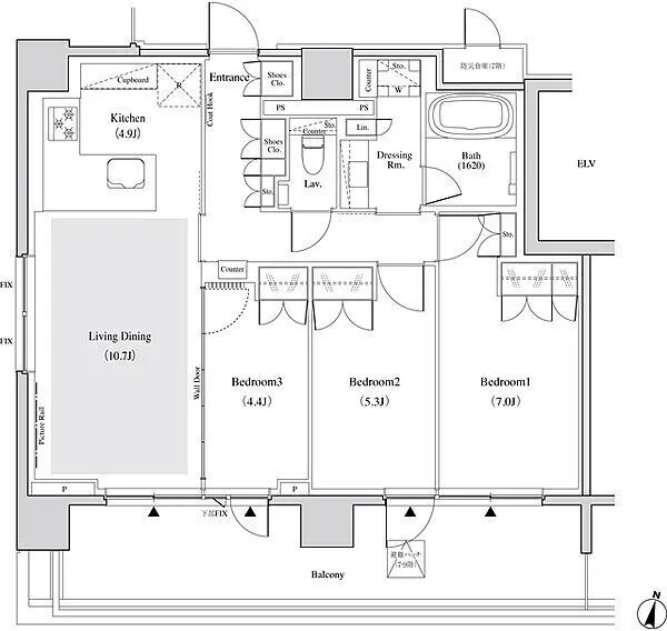 The Park Habio Yoyogi - Floor Plan - ["White", "Diagram", "Plan"]