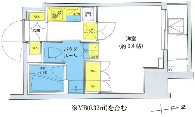 Asyl Court Kitashinagawa - Floor Plan - ["White", "Diagram", "Plan"]