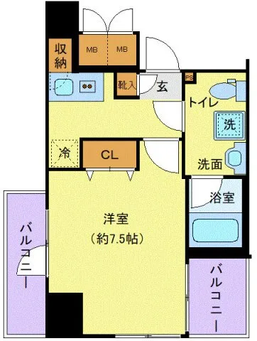Dearlycious Shinjuku Nakaochiai - Floor Plan - ["Geraniums"]