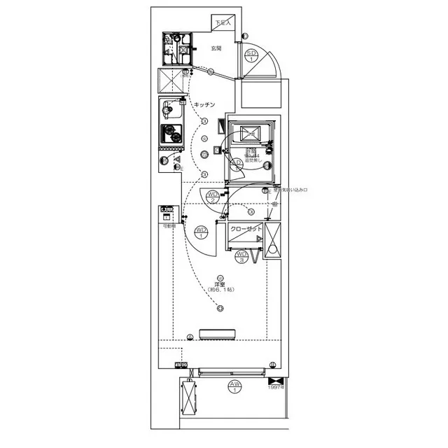Milia Residence Akasaka - Floor Plan - ["Rectangle", "Schematic", "Font"]