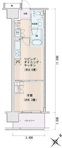 Esty Maison Toyosu Residence - Floor Plan - ["Apartment"]