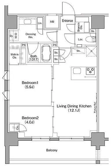The Park Habio Ebisu Place - Floor Plan - ["White", "Plan", "Diagram"]