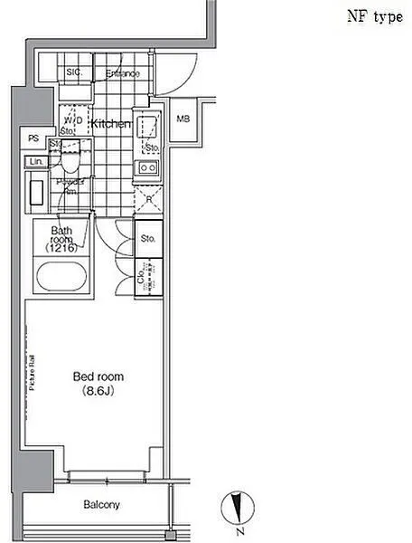 Park Habio Monzen-Nakacho - Floor Plan - []