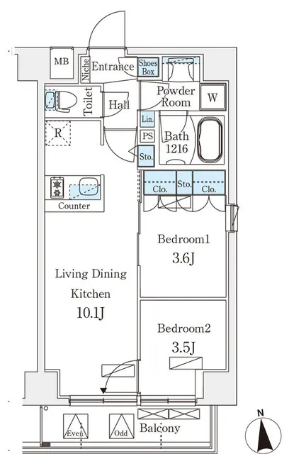 Open Bloom Asakusabashi - Floor Plan - ["Rectangle", "Font", "Line"]