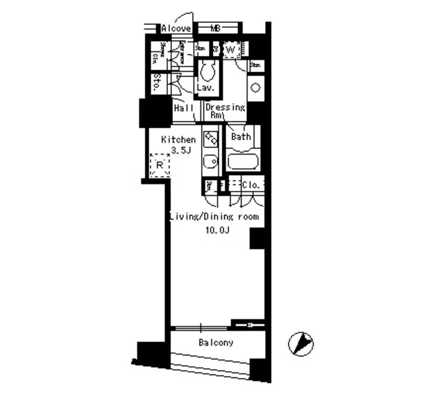 Park Axis Nihombashi Stage - Floor Plan - ["Floor plan", "Diagram", "Plan"]