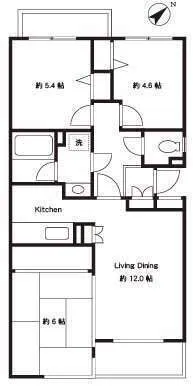 Shakujii Garden Heights - Floor Plan - ["Diagram", "Technical drawing", "Floor plan"]