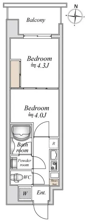 Doue Ryogoku III - Floor Plan - []