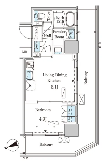 Park Axis Otsuka Station Gate Tower - Floor Plan - ["Floor plan", "Plan", "Text"]