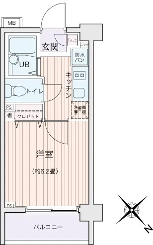 Ecology Toritsu University Residence - Floor Plan - ["Tile Flooring"]
