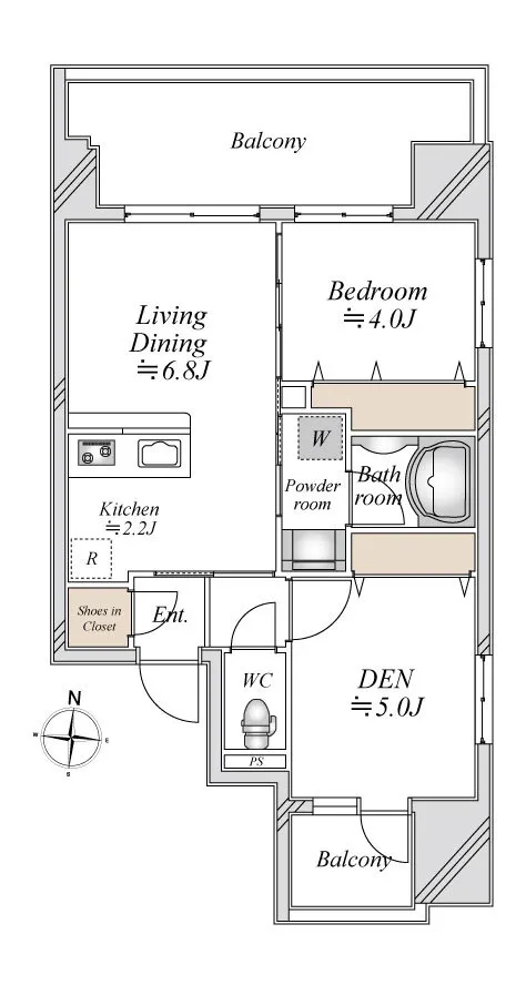 Doue Ryogoku III - Floor Plan - ["Product", "Rectangle", "Font"]