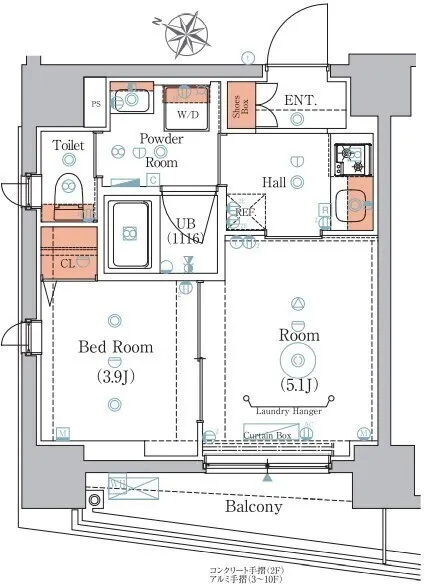 Struth Itabashi Honcho - Floor Plan - ["Diagram", "Plan", "Schematic"]