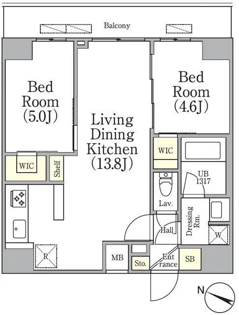Asyl Court Sangenjaya - Floor Plan - ["White", "Floor plan"]