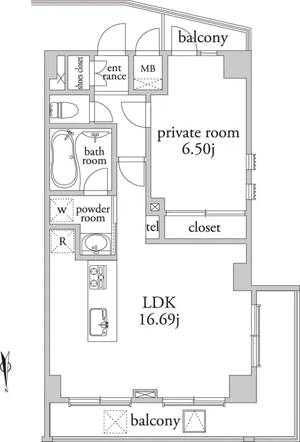 Urbain Waseda - Floor Plan - ["Floor plan", "Text", "Plan"]