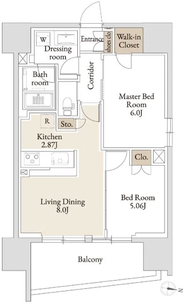 BLESS Kameido - Floor Plan - ["Rectangle", "Font", "Parallel"]