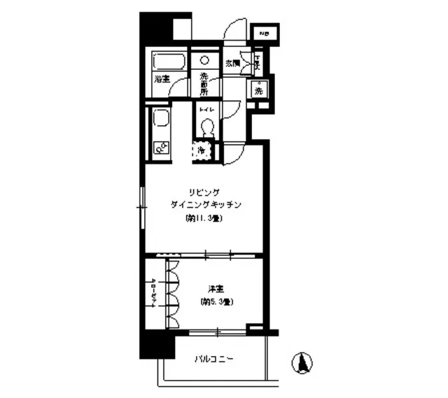 KDX Residence Shibakoen - Floor Plan - ["Floor plan", "Text", "Drawing"]