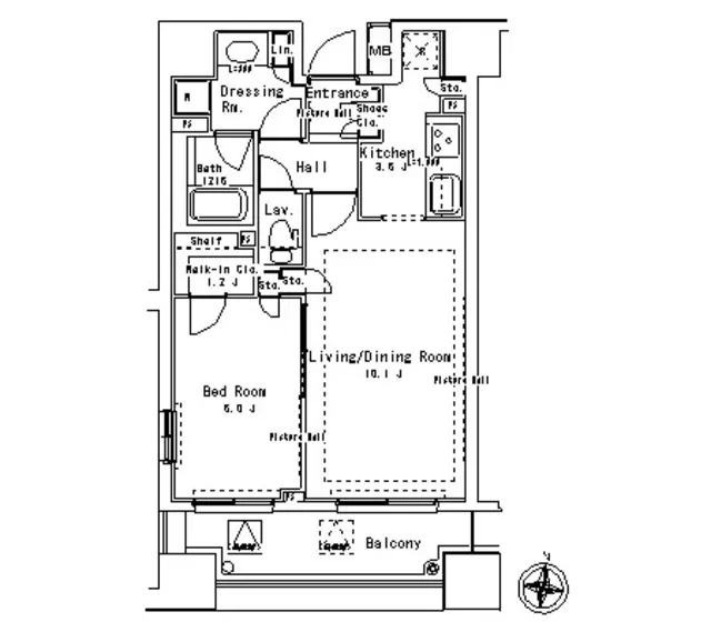 Park Axis Ochanomizu Stage - Floor Plan - ["Floor plan", "Plan", "Diagram"]