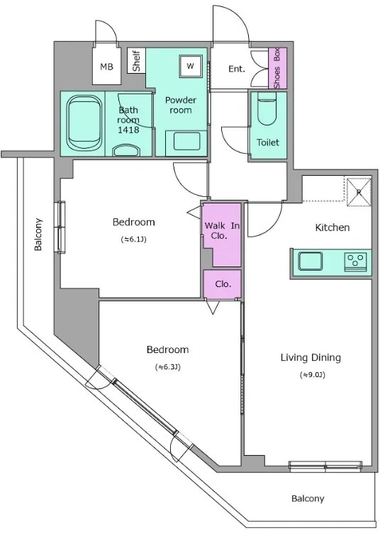URBANLINK Tokiwadai - Floor Plan - ["Plan", "Map", "Diagram"]