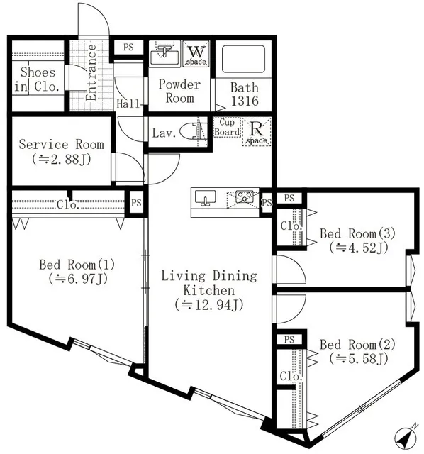 EDIT Nishi-Ikebukuro - Floor Plan - ["White", "Plan", "Diagram"]
