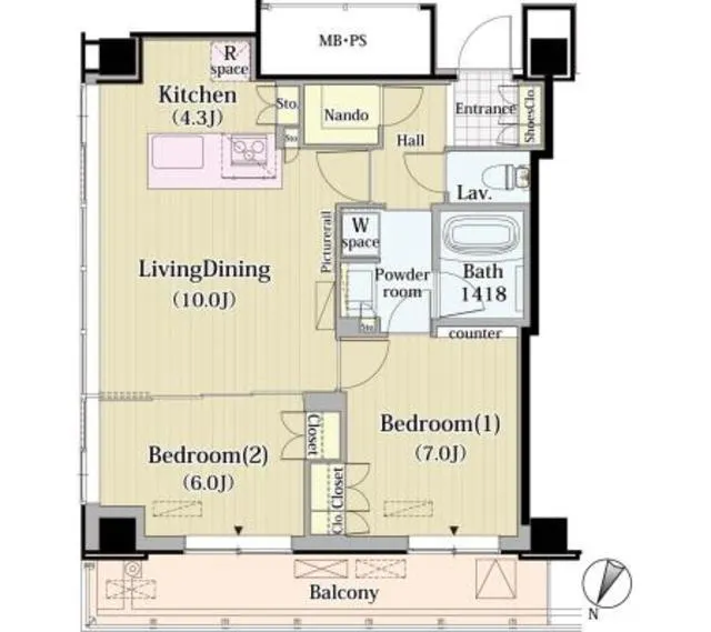 Merukumaru Keio Sasazuka Residence - Floor Plan - ["Schematic", "Map", "Rectangle"]