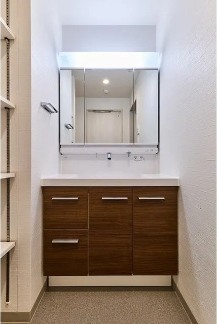 Comfortia Liv Bunkyo Sendagi - Interior - ["Bathroom cabinet", "Wood", "Flooring"]