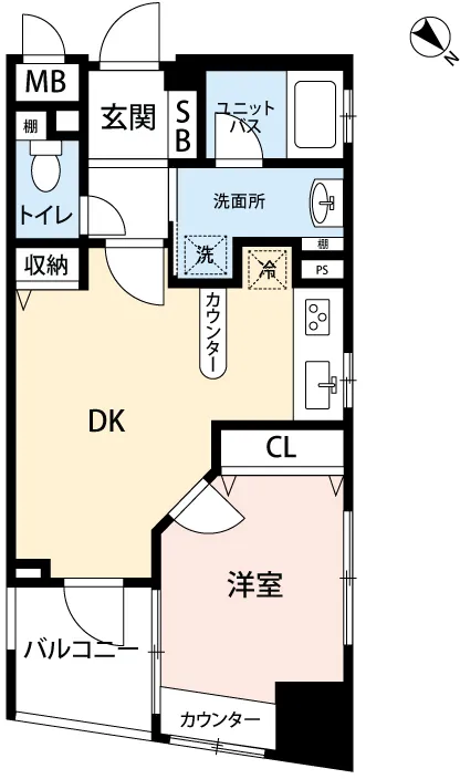 Mynavi STAY Cocoon Nakameguro - Floor Plan - []