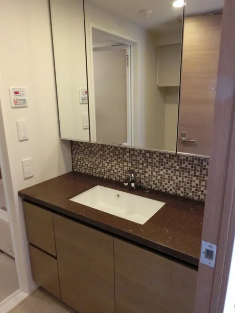 Park Habio Meguro Riverside - Interior - ["Mirror", "Cabinetry", "Sink"]