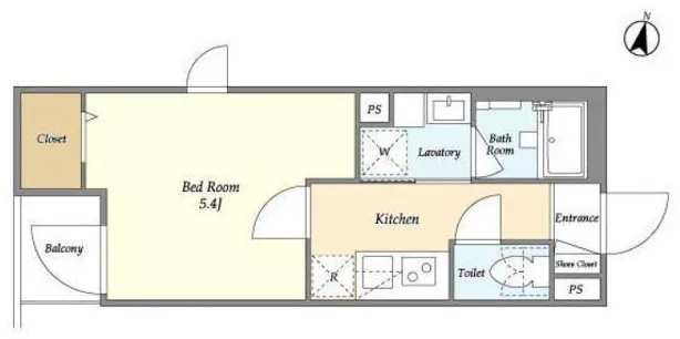 Fluffy Nishi-Waseda - Floor Plan - []