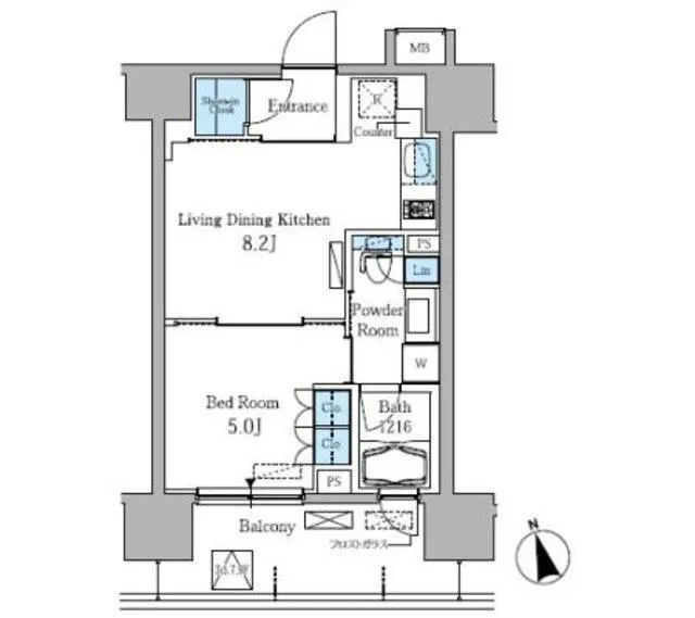 Park Axis Takadanobaba - Floor Plan - ["Floor plan", "Plan", "Diagram"]