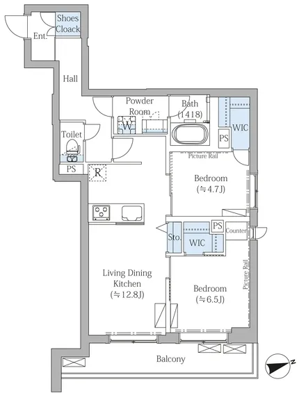 The Place Nakano Momozono - Floor Plan - ["White", "Diagram", "Plan"]