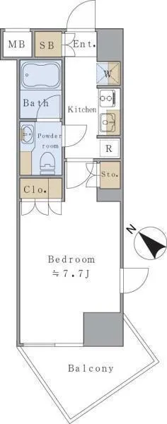 Brillia Ist Sendagaya - Floor Plan - ["White"]