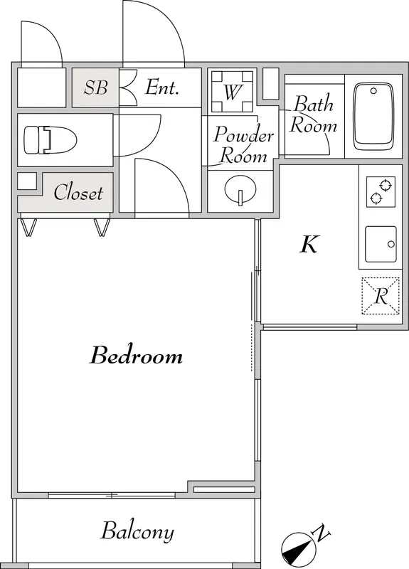 Milia Residence Sakurashinmachi - Floor Plan - ["White", "Diagram", "Plan"]