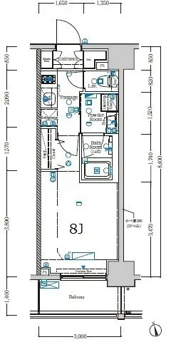 XEBEC Ryogoku - Floor Plan - ["Diagram", "Technical drawing"]
