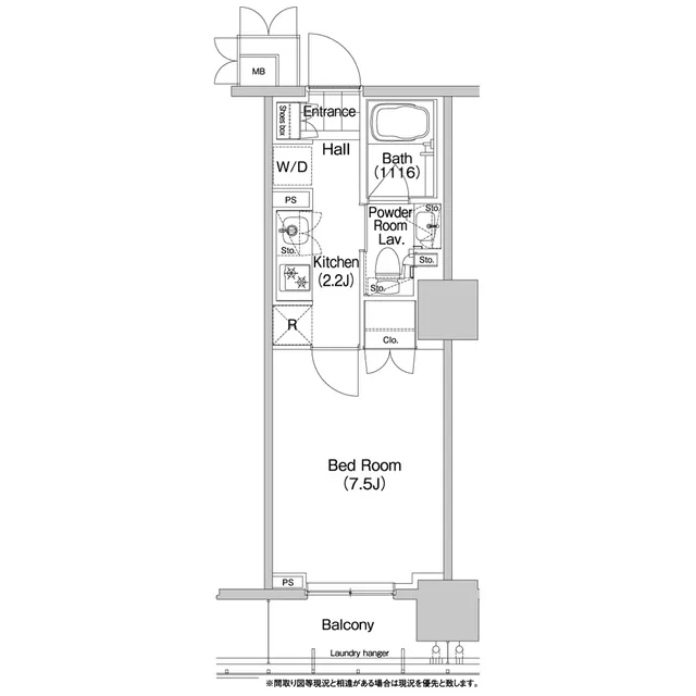 Comforia Akihabara East - Floor Plan - ["Rectangle", "Font", "Parallel"]