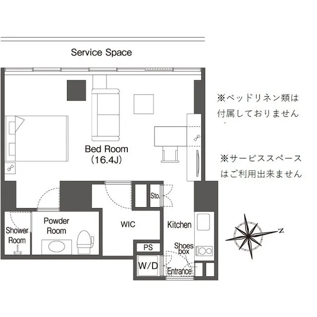 Frontier Residence The Tower Shinagawa - Floor Plan - ["Font", "Rectangle", "Parallel"]