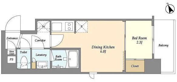 El Sereno Shinagawa Nishi-Oi - Floor Plan - ["Floor plan"]